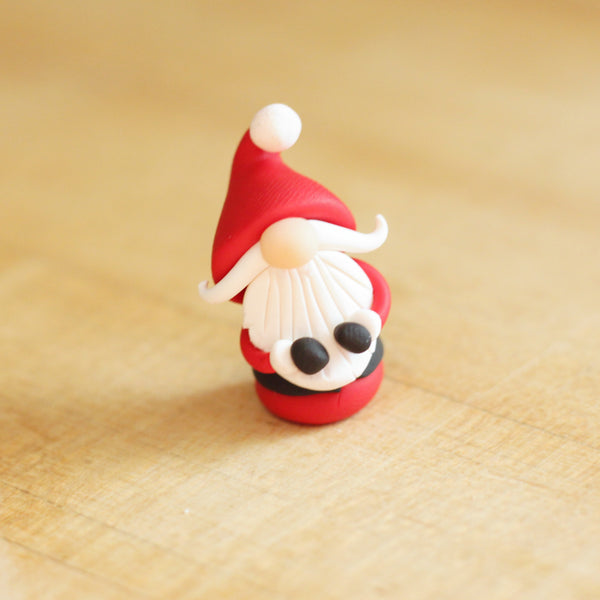 Itty Bitty Santa Claus Gnome Christmas Miniature - ThePebblePathway