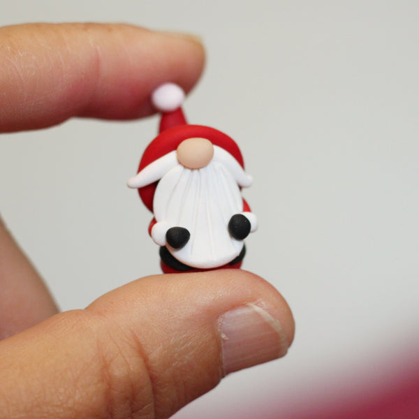 Itty Bitty Santa Claus Gnome Christmas Miniature - ThePebblePathway