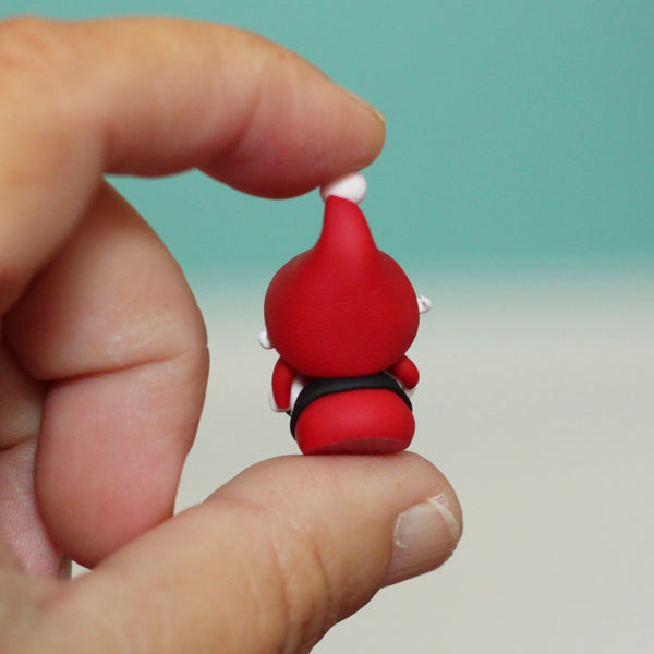 Itty Bitty Santa Claus Gnome Christmas Miniature - ThePebblePathway
