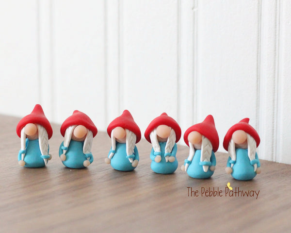 Itty bitty girl gnome - a teeny tiny gnome to bring you good luck 040521 - ThePebblePathway