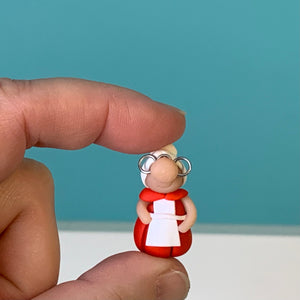 Itty bitty misses  santa gnome - a teeny weeny Mrs Santa Claus to celebrate christmas - ThePebblePathway