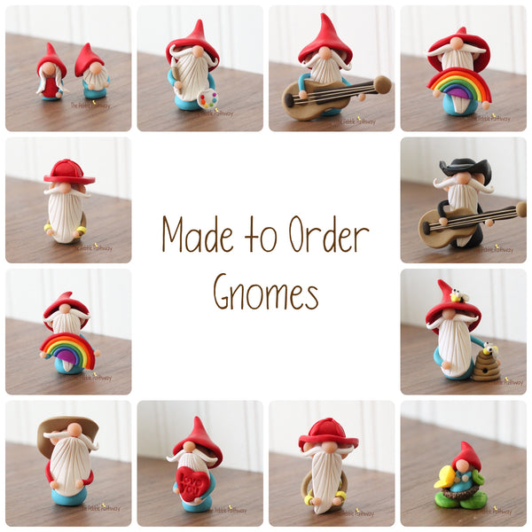 Made to Order Gnome, Choose from 50 designs - ThePebblePathway